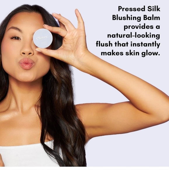 Clover Pressed Silk Blushing Balm In Juiced Clover + Hallow Blush NIB - Picture 7 of 7